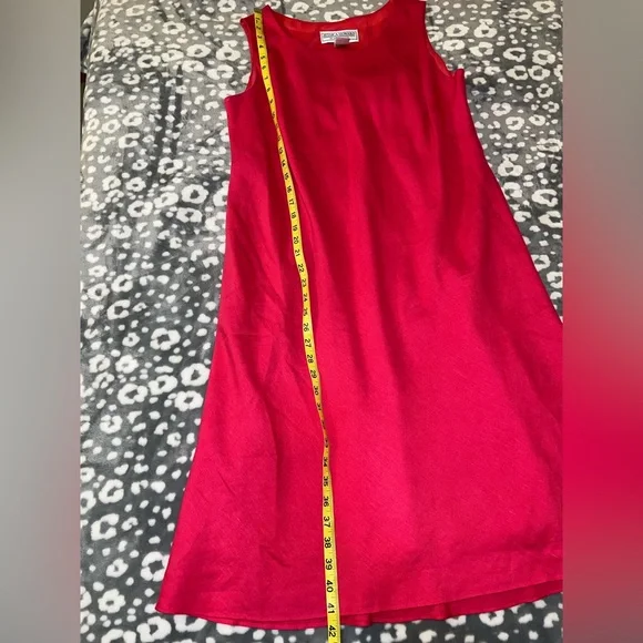 Jessica Howard Petite 2-Piece Pink Dress Set/Linen Blend/Size 16P - Picture 11 of 14